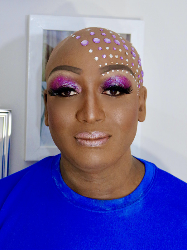 diamonds drag queen makeup London drag makeup